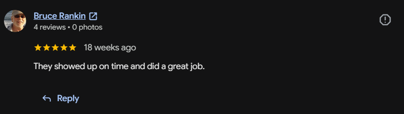 Google review 22 for Lutgen Landscaping & Lawn Care