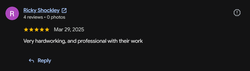 Google review 56 for Lutgen Landscaping & Lawn Care