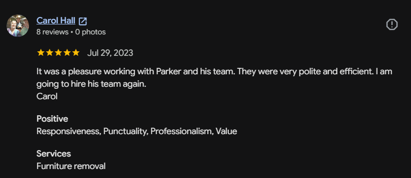Google review 141 for Lutgen Landscaping & Lawn Care